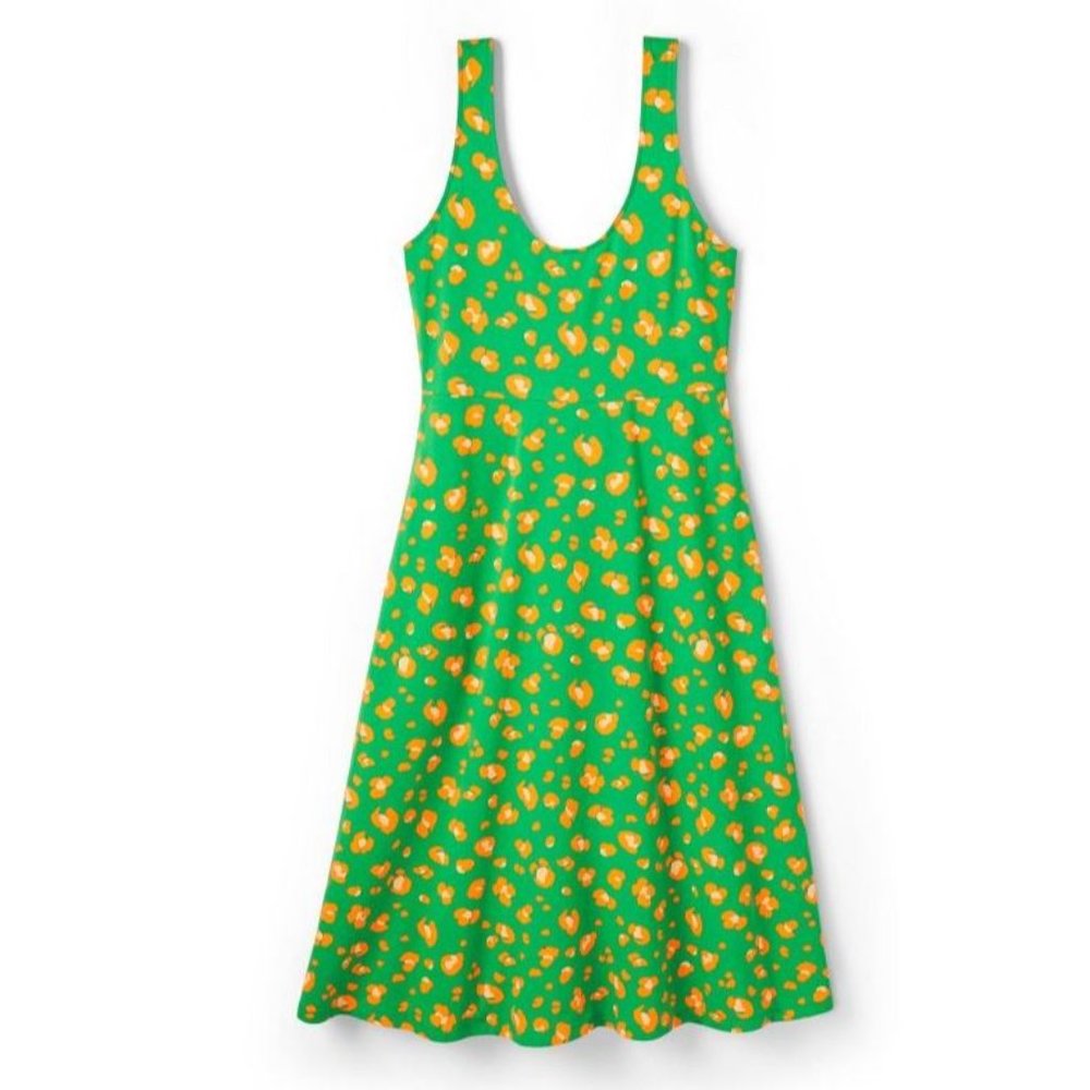 NWT Size S Tabitha Brown Leopard Print Knit Midi Dress